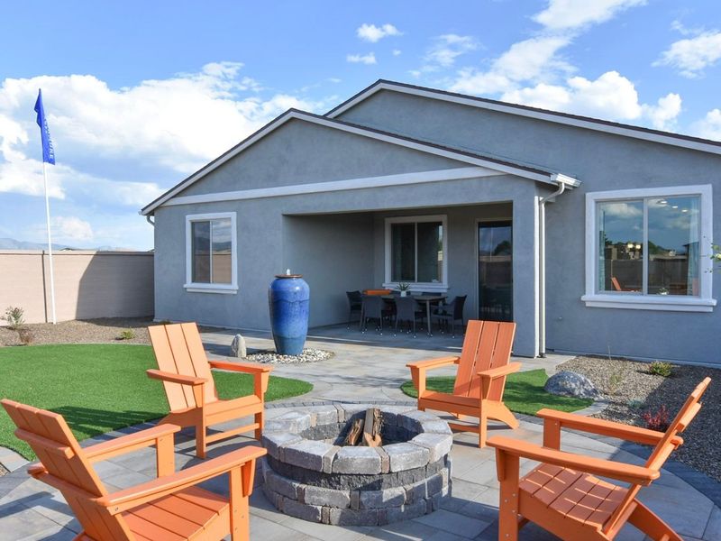 Representative exterior details of a home built from the The Harmony by Davidson Homes LLC in North Ridge at Pronghorn Ranch, Prescott Valley (Image 4). Representative exterior details of a home built from the The Harmony by Davidson Homes LLC in North Ridge at Pronghorn Ranch, Prescott Valley (Image 4).