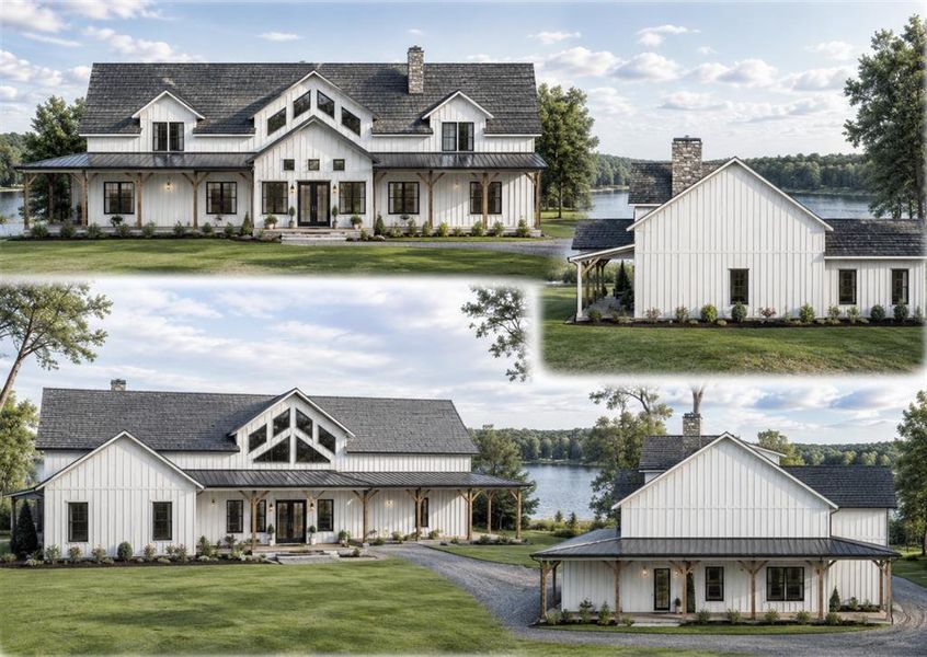 Option 4: Price is $1,146,400 for this floor plan option at this location. Property Listing, Rendering Exterior Elevation Views. Presenting multiple exterior elevations of the property