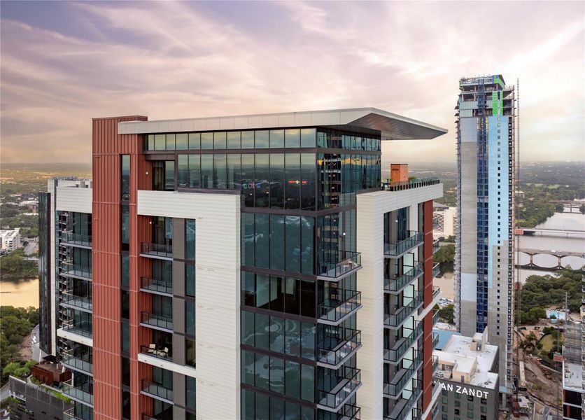 Experience Vesper's stunning views of Lady Bird Lake and Downtown Austin.
