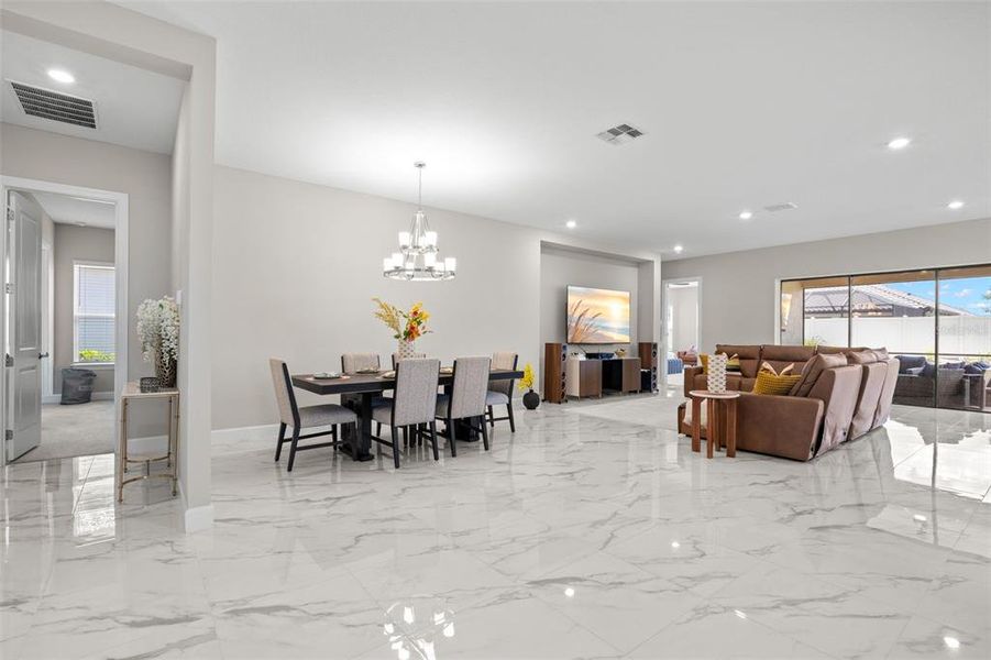 Furnished interior view inside a new home in , Wesley Chapel (Image 18). Furnished interior view inside a new home in , Wesley Chapel (Image 18).