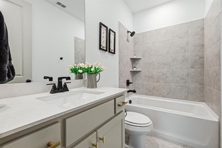 Furnished interior view inside a new home in Estates at Stacy Crossing, McKinney (Image 36).