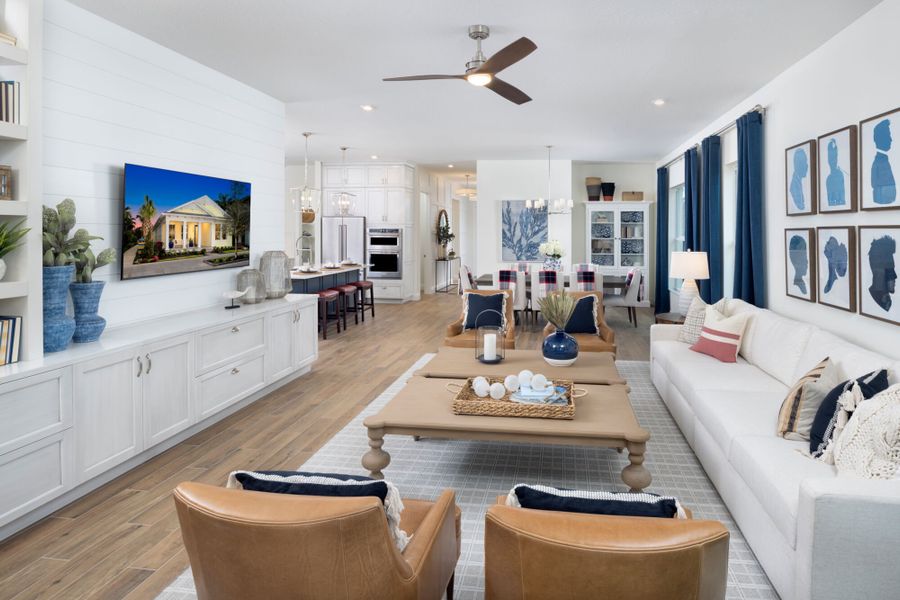 Representative furnished interior of a home built from the Crown by Mattamy Homes in Newfield, Palm City (Image 8).