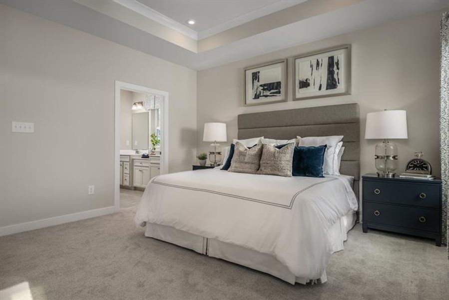 Representative furnished interior of a home built from the Palladio Ranch by Ryan Homes in Ravenfield, Charlotte (Image 21).