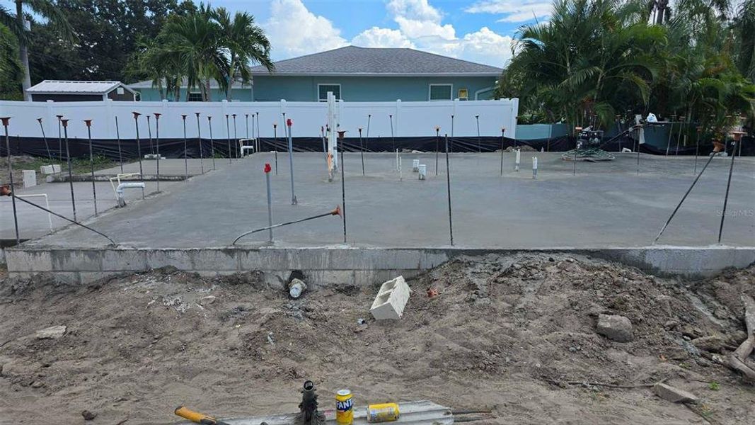 In-progress construction of a new home in , St. Petersburg, FL (Image 14).