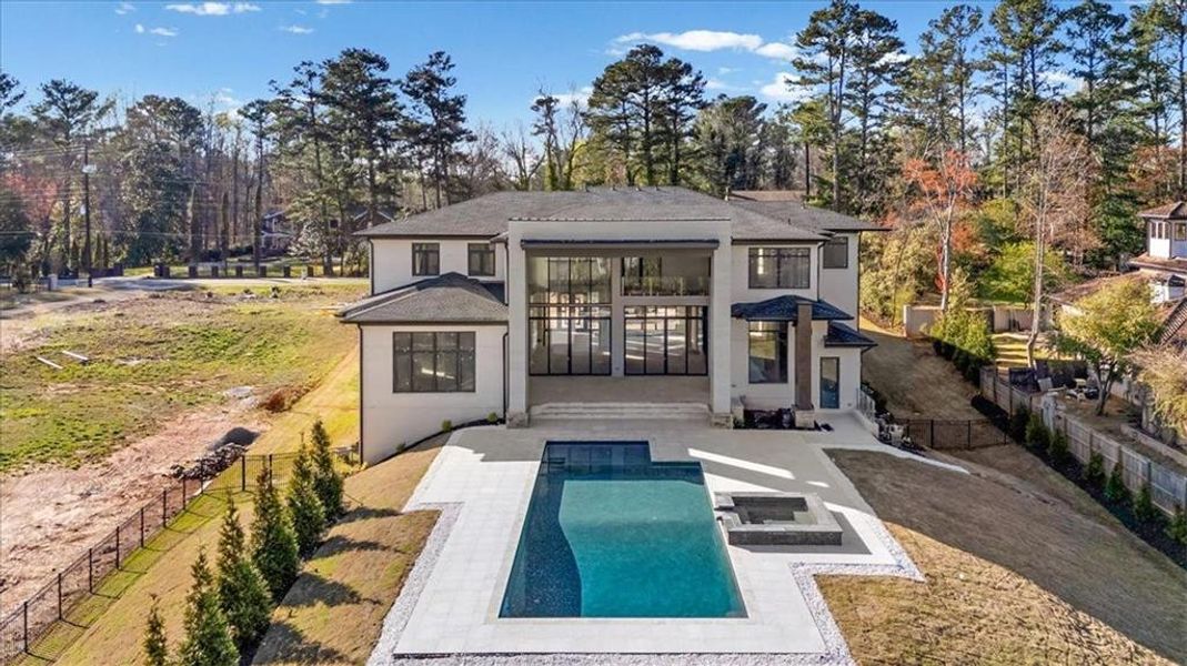 Exterior details and patio area of a home in , Marietta (Image 33).