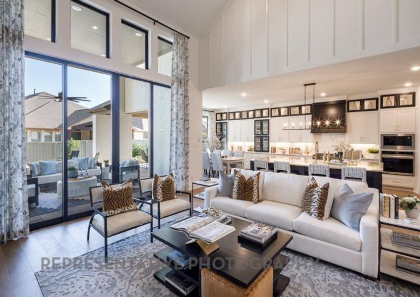 Furnished interior view inside a new home in Sandbrock Ranch: 60ft. lots, Aubrey (Image 13).