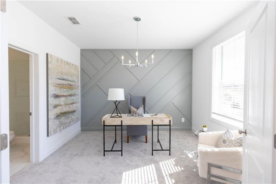 Furnished interior view inside a new home in Palisades Townhomes, Cumming (Image 13).