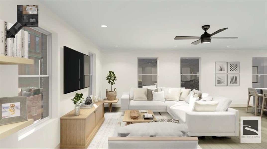 Furnished interior view inside a new home in Azalea Park, Fort Worth (Image 3).