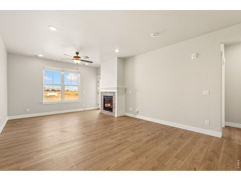 Spacious, unfurnished interior of a new home in The Lakes at Centerra, Loveland (Image 44). Spacious, unfurnished interior of a new home in The Lakes at Centerra, Loveland (Image 44).