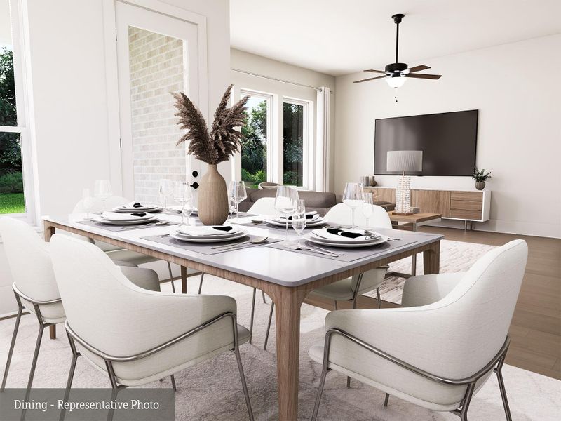 Furnished interior view inside a new home in Legacy - Retreat Collection, League City (Image 4).