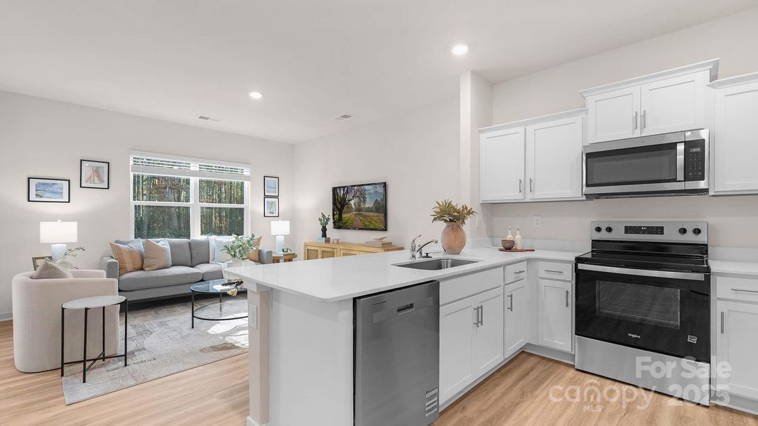 Furnished interior view inside a new home in Clark Creek Landing, Lincolnton (Image 11).