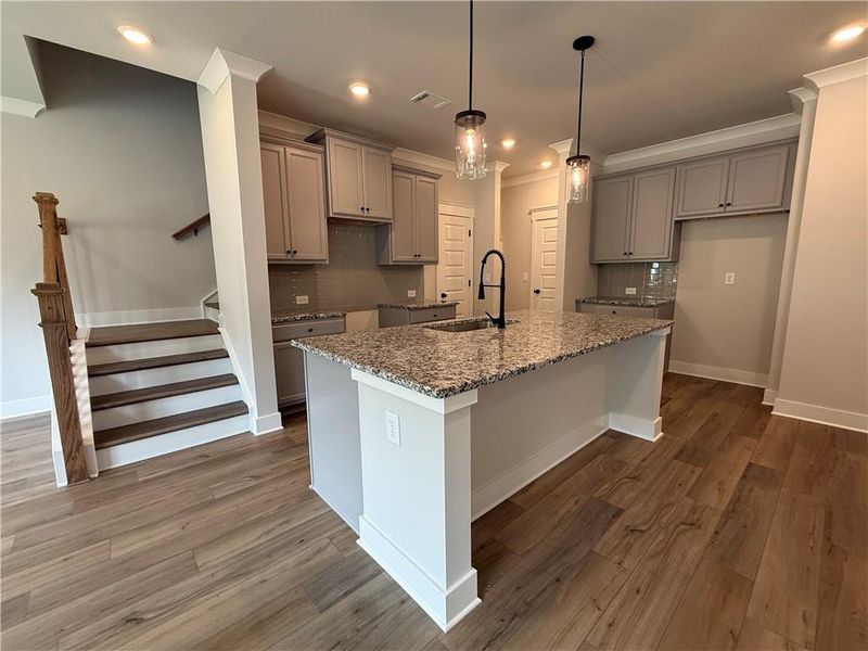 Furnished interior view inside a new home in The Towns at Auburn Station East, Auburn (Image 5).