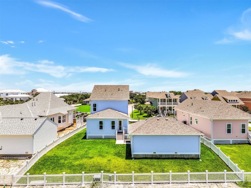 Exterior details and patio area of a home in , Galveston (Image 28). Exterior details and patio area of a home in , Galveston (Image 28).