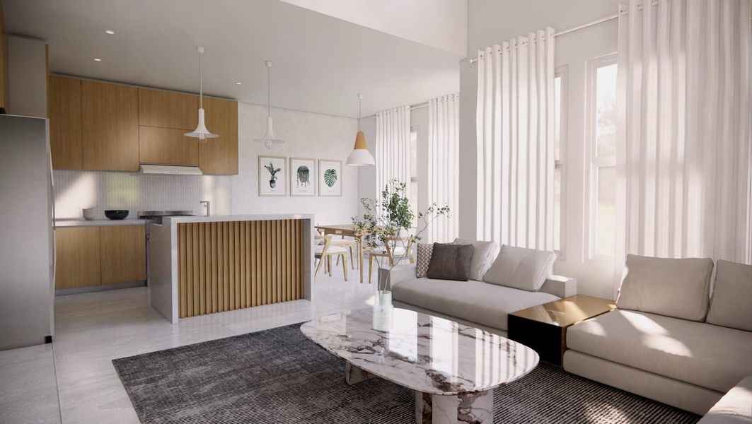 Furnished interior view inside a new home in , Galveston (Image 8). Furnished interior view inside a new home in , Galveston (Image 8).