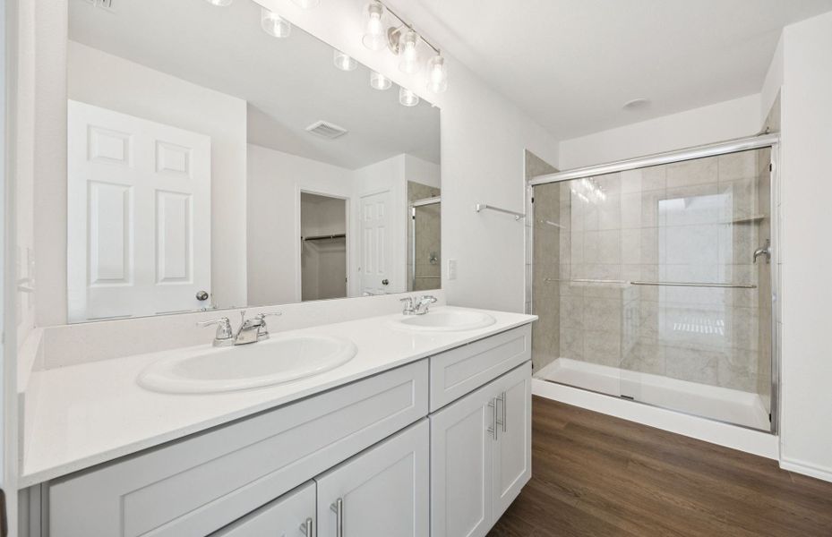 Representative furnished interior of a home built from the Camelia by Centex in Mobberly Farms, Pilot Point (Image 5).