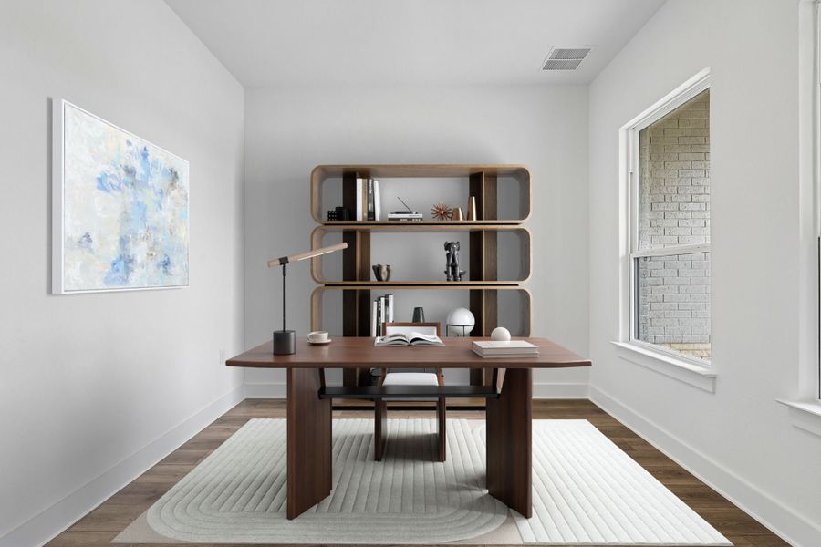 Representative furnished interior of a home built from the Davis by Taylor Morrison in Silverleaf, Cedar Creek (Image 13). Representative furnished interior of a home built from the Davis by Taylor Morrison in Silverleaf, Cedar Creek (Image 13).