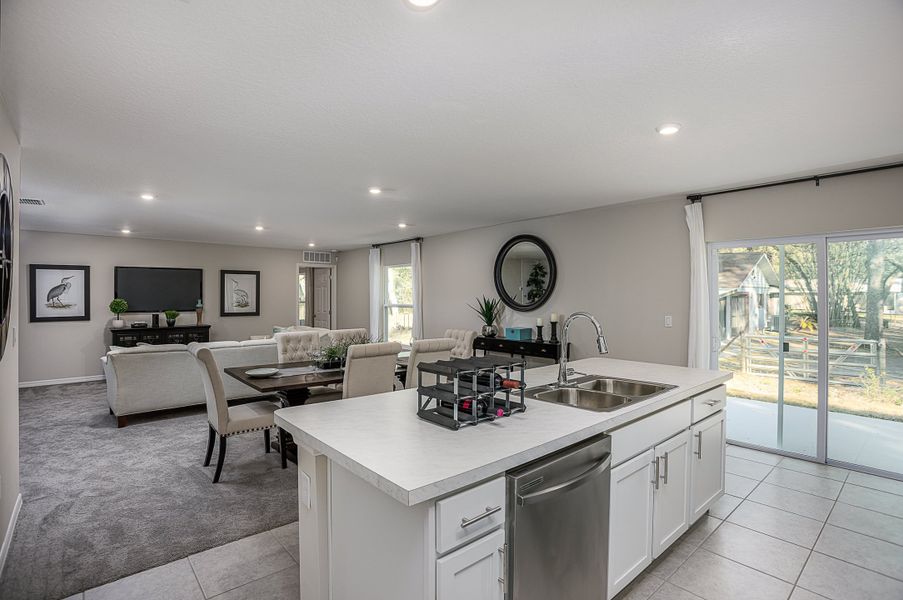 Representative furnished interior of a home built from the Orchid by Maronda Homes in Coastal Communities, Edgewater (Image 7).