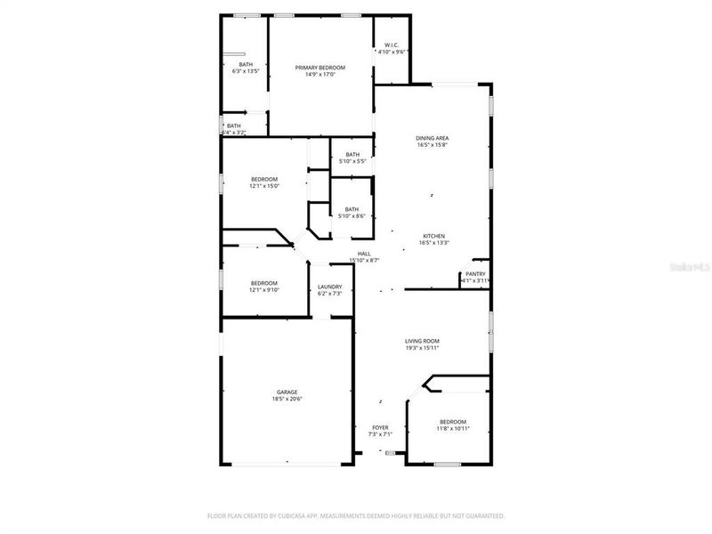 2D floor plan layout of this home in , Tampa, FL (Image 4). 2D floor plan layout of this home in , Tampa, FL (Image 4).
