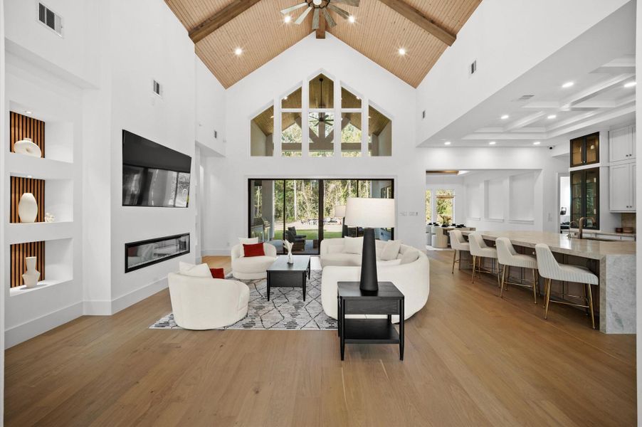 Elegant entry designed to create an immediate sense of openness and scale.