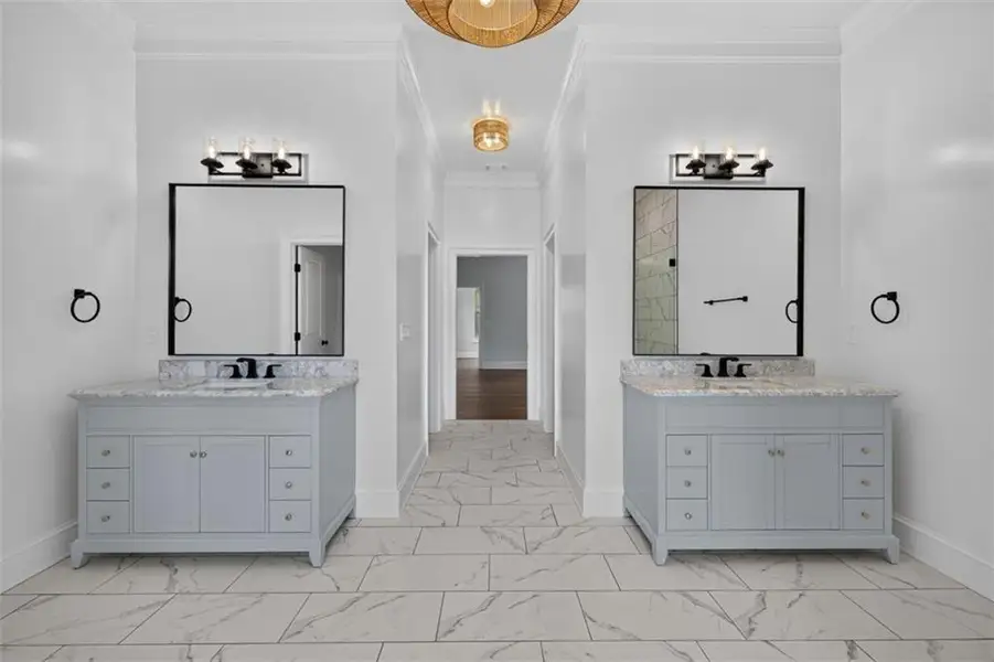 Furnished interior view inside a new home in , Hoschton (Image 11).