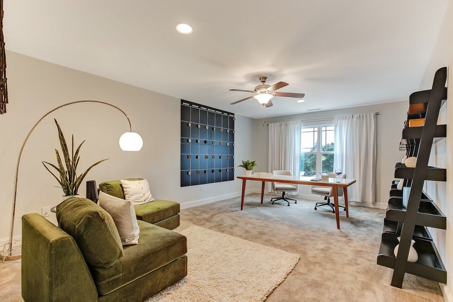 Representative furnished interior of a home built from the Ashton by Keystone Homes NC in Weybridge, Burlington (Image 56).