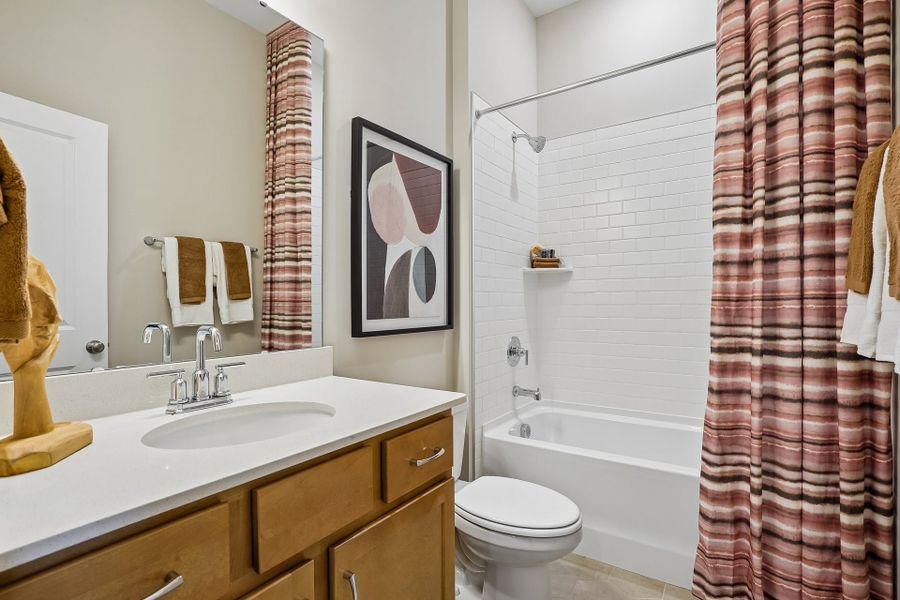 Representative furnished interior of a home built from the Roanoke by Caruso Homes in Magnolia Acres, Fuquay Varina (Image 8).
