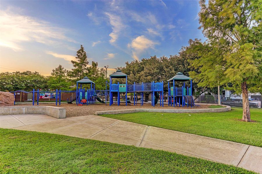 Settegast Park is nestled in the heart of the East End, it’s a popular gathering spot for neighbors and families alike. The park’s tree-lined setting and open-air amenities make it ideal for walks, picnics, and casual afternoons in the sun.