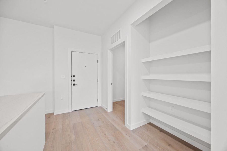 Spacious, unfurnished interior of a new home in One Oak, Austin (Image 17). Spacious, unfurnished interior of a new home in One Oak, Austin (Image 17).