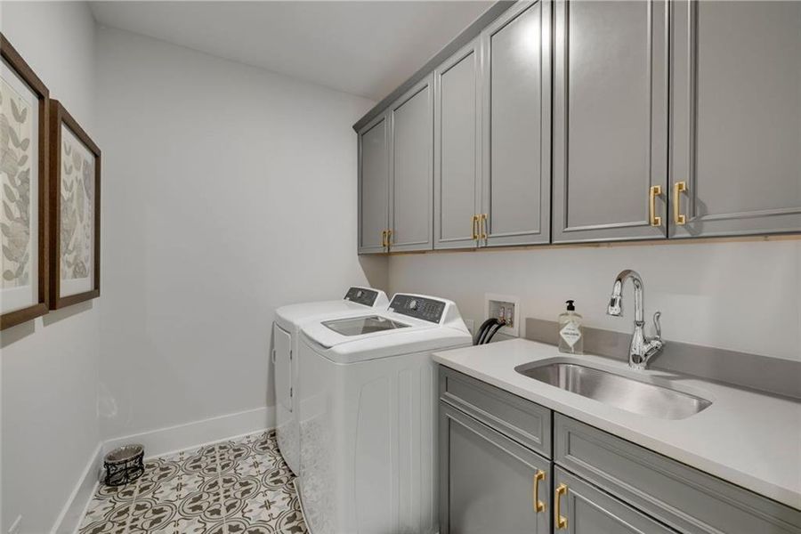 Furnished interior view inside a new home in Soleil Belmont Park, Canton (Image 47).