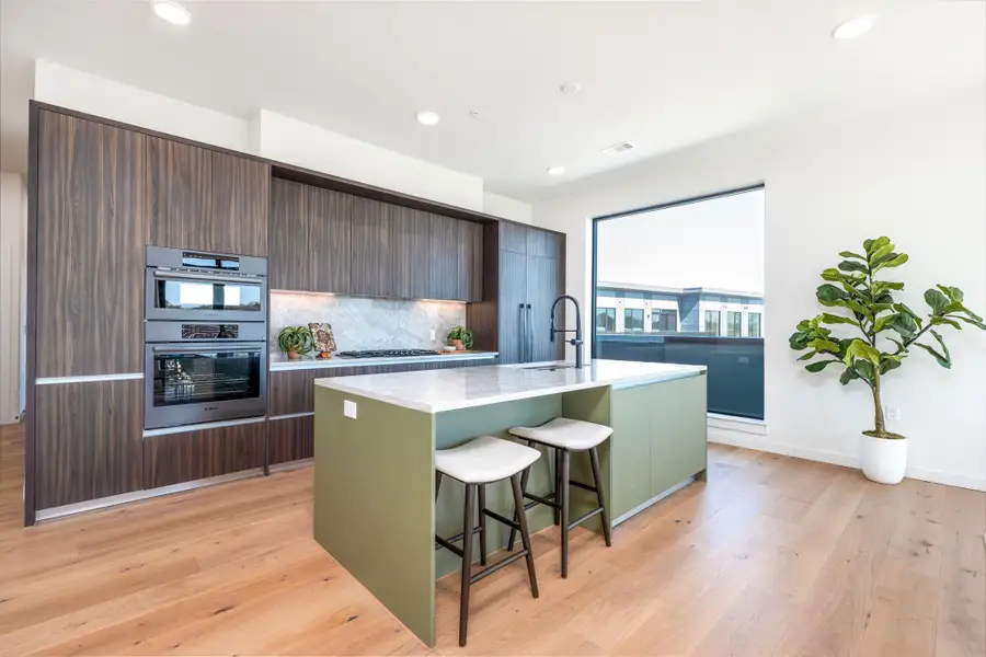 Furnished interior view inside a new home in One Oak, Austin (Image 10). Furnished interior view inside a new home in One Oak, Austin (Image 10).