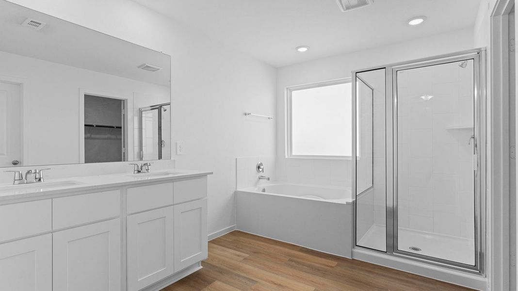 Furnished interior view inside a new home in Westland Ranch 50' Homesites, League City (Image 6).