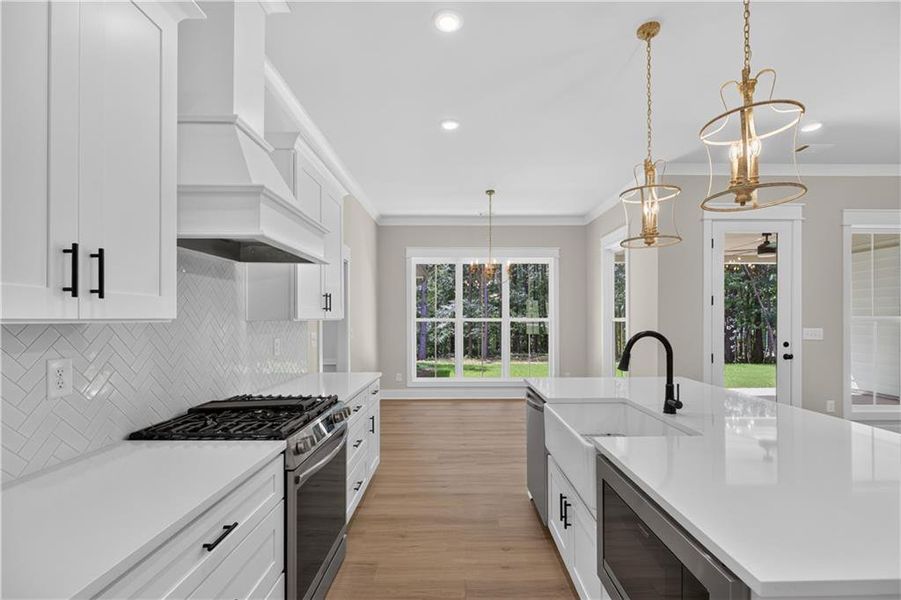 Furnished interior view inside a new home in , Buchanan (Image 9).