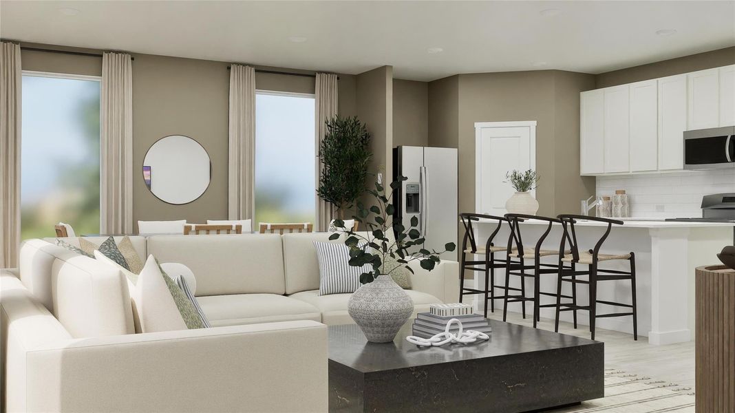 Furnished interior view inside a new home in Ashland, Angleton (Image 17).