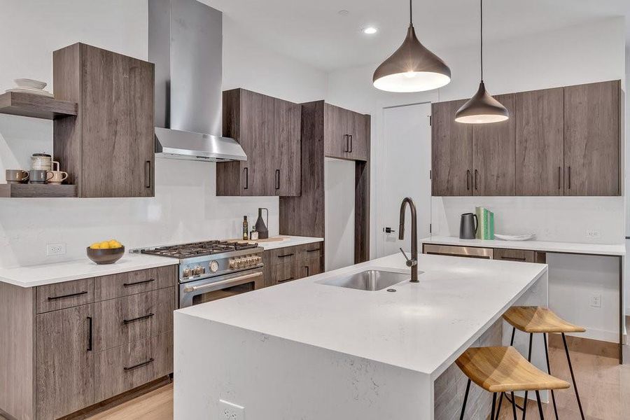 Furnished interior view inside a new home in , Dallas (Image 36).