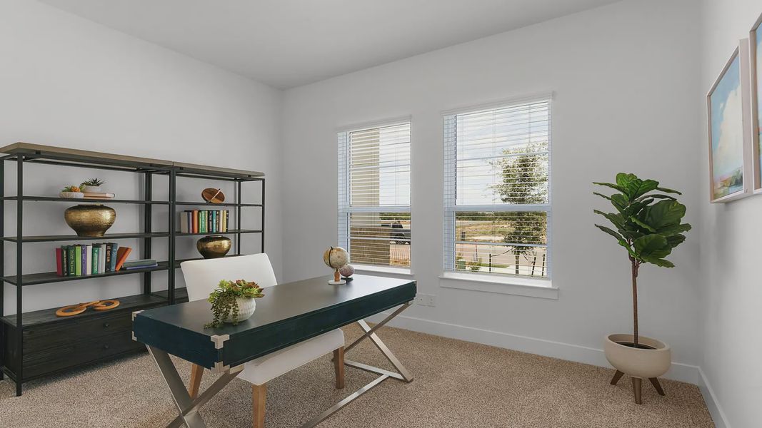 Furnished interior view inside a new home in Santa Rita Ranch, Liberty Hill (Image 6).