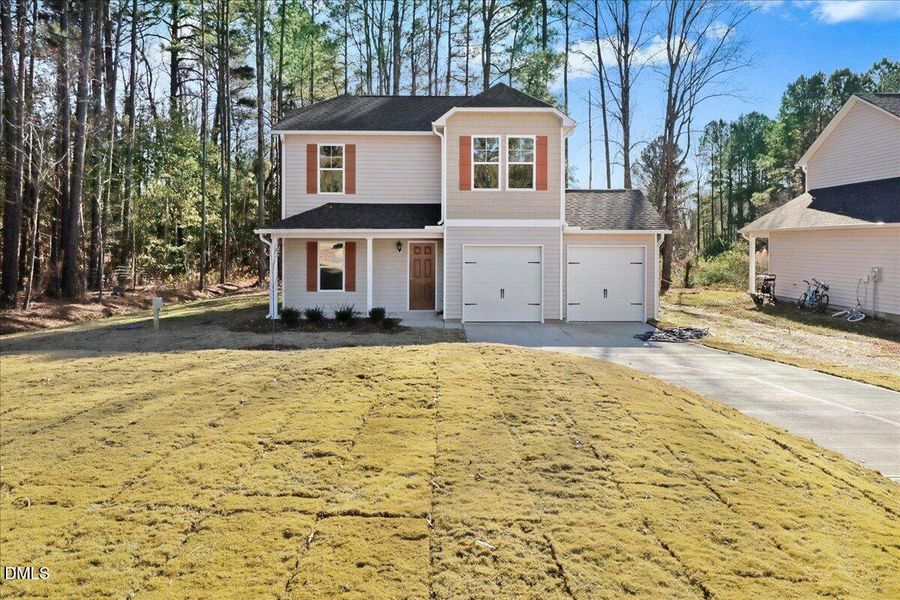 38-Front exterior of new construction ho