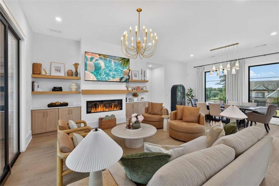 Furnished interior view inside a new home in , Hoschton (Image 39).