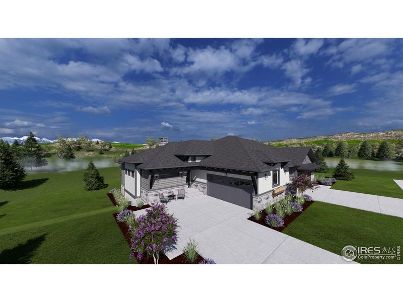 Front exterior of a new home in , Timnath, CO, highlighting curb appeal (Image 3).
