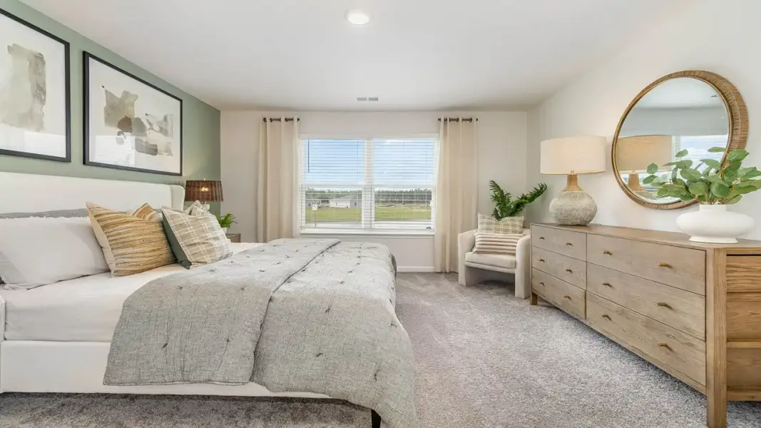 Furnished interior view inside a new home in Cottonwood Place, Tabor City (Image 15). Furnished interior view inside a new home in Cottonwood Place, Tabor City (Image 15).