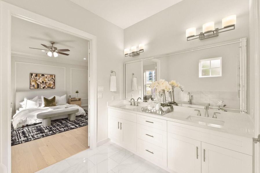 Furnished interior view inside a new home in , Houston (Image 16).