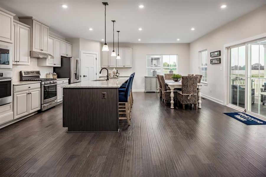 Representative furnished interior of a home built from the York by Ryan Homes in Windsor Estates, Walhalla (Image 5).