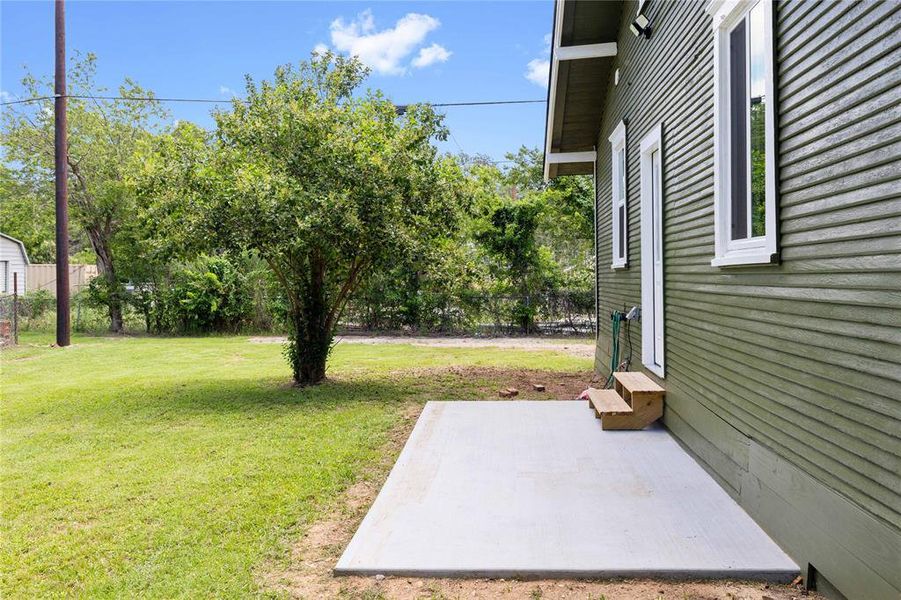 Back patio