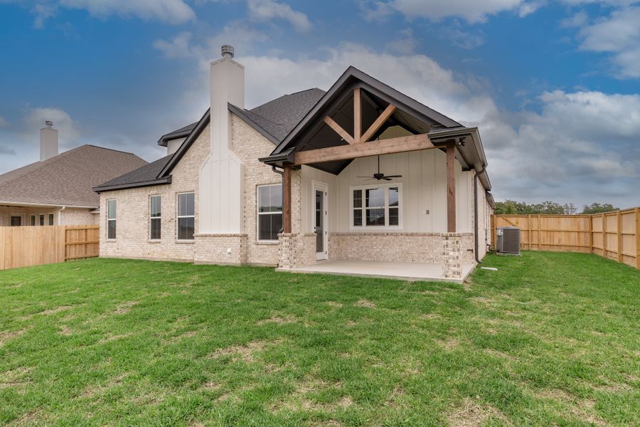 Representative exterior details of a home built from the The Landry by Reece Homes in Oakmont, Bryan (Image 3).