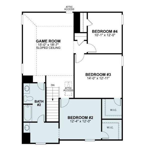 2D floor plan layout of this home in Marvida, Cypress, TX (Image 6). 2D floor plan layout of this home in Marvida, Cypress, TX (Image 6).