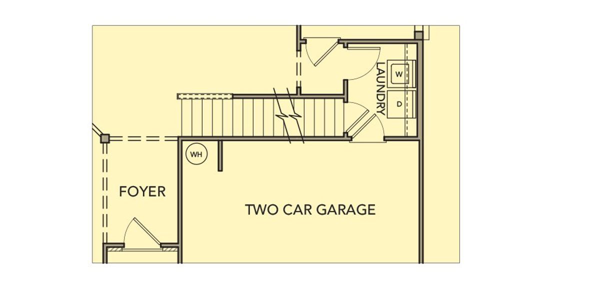 2D floor plan layout for the Cedar by Kerley Family Homes in Pevensie Manor, Powder Springs, GA (Image 5).