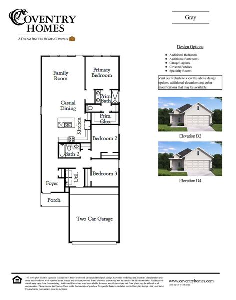 2D floor plan layout of this home in Sundance Cove, Crosby, TX (Image 3).