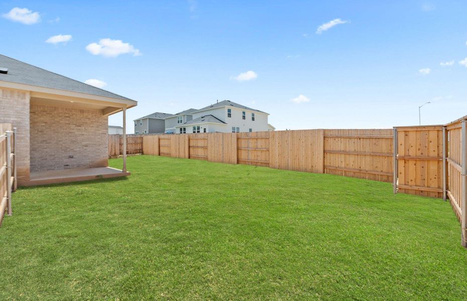 Exterior details and patio area of a home in Sunfield, Buda (Image 20). Exterior details and patio area of a home in Sunfield, Buda (Image 20).