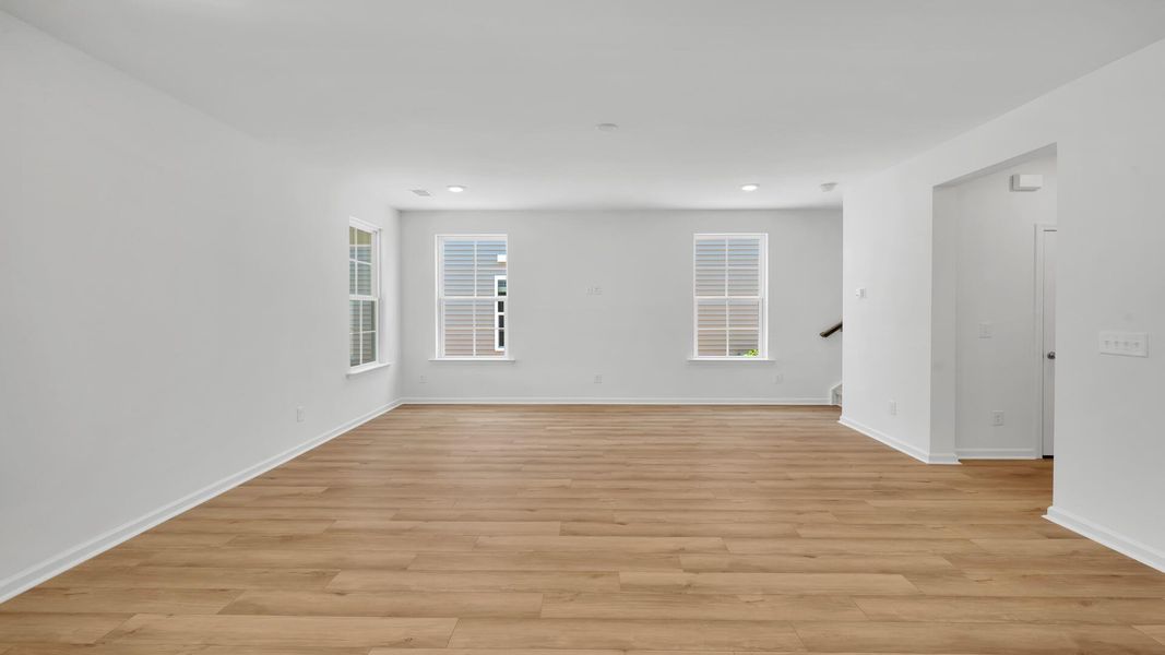 Spacious, unfurnished interior of a new home in Creekside at Andrews, Summerville (Image 19). Spacious, unfurnished interior of a new home in Creekside at Andrews, Summerville (Image 19).