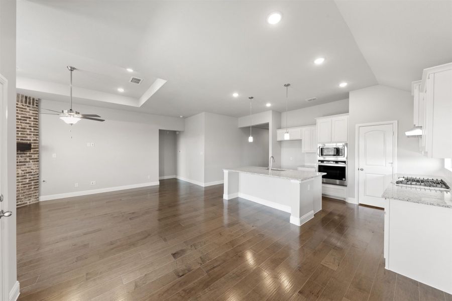 Furnished interior view inside a new home in Keeneland, Aubrey (Image 9).