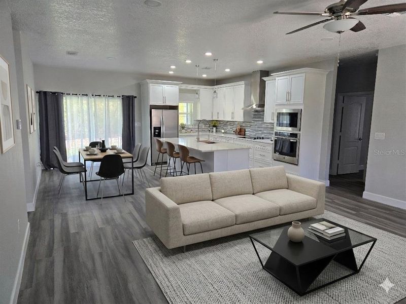 Furnished interior view inside a new home in , Leesburg (Image 11).